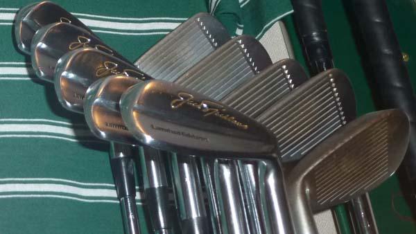 The Masters exhibit at the Jack Nicklaus Museum includes the irons used in 1986.