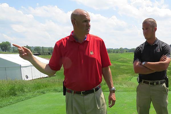 After 18 years and two U.S. Open championships at Oakmont Country Club, John Zimmers, left, was named superintendent at the Inverness Club in Toledo, Ohio.