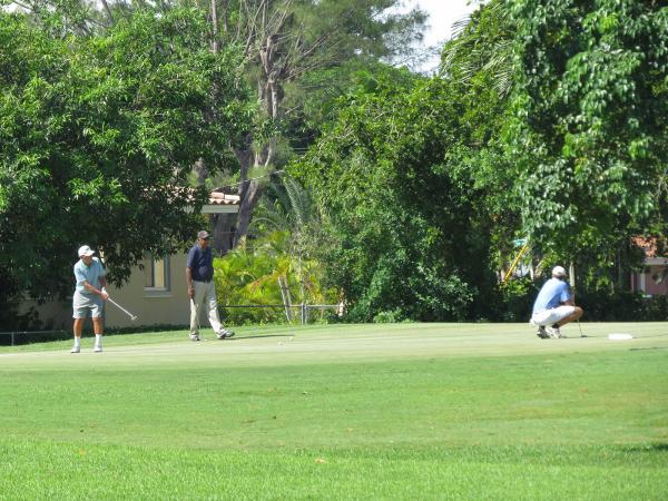 Laurie Bland says golfers coming to Miami Springs should expect challenging greens. Photo by John Reitman