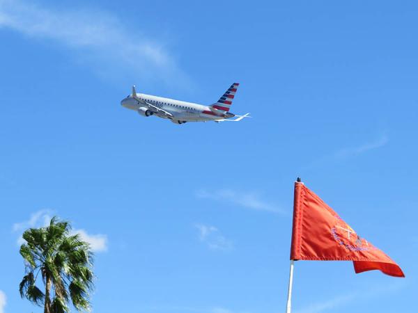 Miami Springs Golf Course literally operates in the shadows of Miami International Airport. Photo by John Reitman