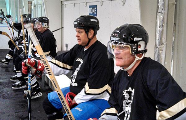 Scott Dodson, CGCS (blue breezers, left) and Dave Gourlay, CGCS.