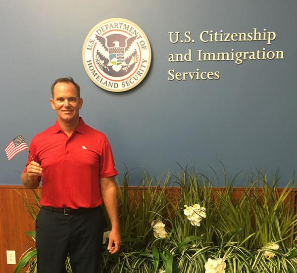 After 19 years in the United States, David Dore-Smith finally is a U.S. citizen.