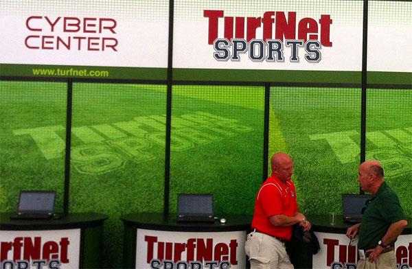 TurfNetSports sponsored the Cyber Center at the 2013 STMA Conference and Show.