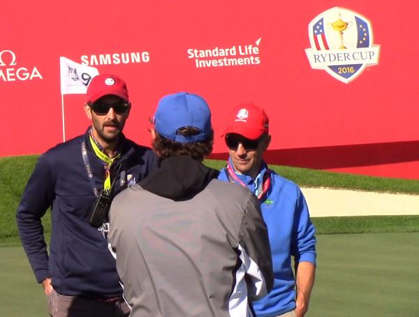 Chris Tritabaugh, far left, says he soaked in every moment of this year's Ryder Cup Matches at Hazeltine.