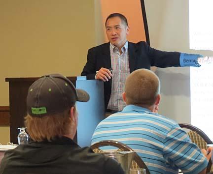 Frank Wong, Ph.D., says incorrectly diagnosing damage to turf can put a superintendent in a precarious position. Photo by John Reitman