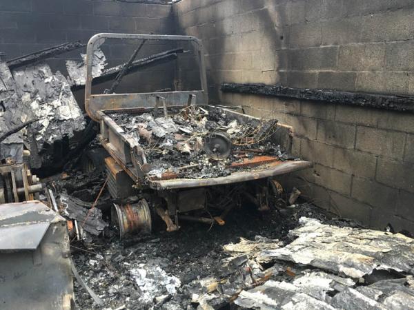 The rubble at Middlesboro Country Club.