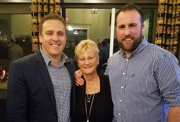 Jake and Susan Coldiron with Josh Webber. Mike O'Keeffe photo.
