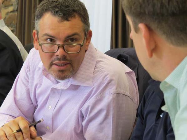 Matthew Wharton of the Carolina Golf Club works on a group project during last year's SBI.
