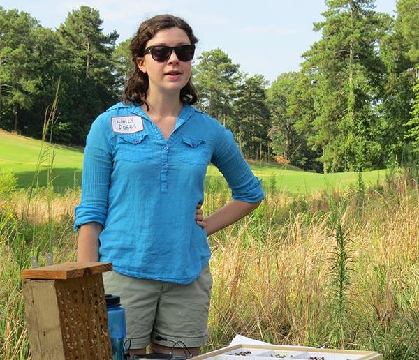 Emily Dobbs of Emory University says check with a local expert to identify the best native plants to attract pollinators.