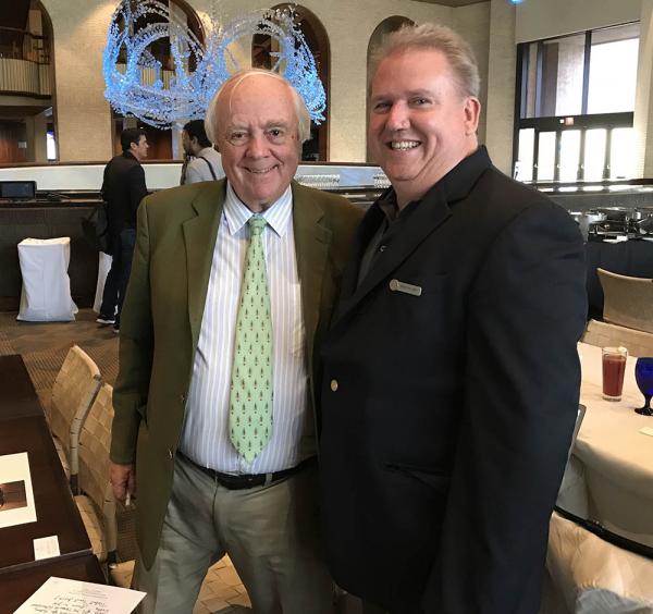 Anthony Williams, CGCS, (right) here with Robert Trent Jones Jr., is the only superintendent to win the ELGA in the public, private and resort categories.