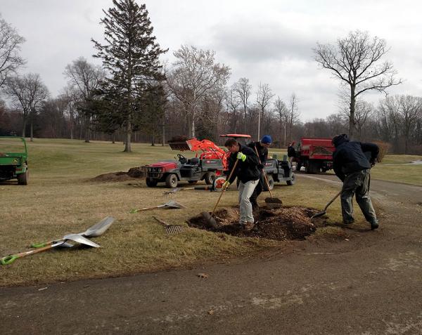 Crews at the Inverness Club in Toledo, Ohio have been busy removing trees since John Zimmers arrived last April.