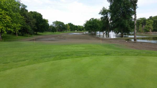 Fargo Country Club has flooded 16 times in the six years Aaron Porter has been superintendent there.