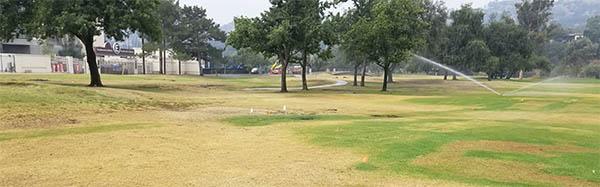 Brookside Golf Course in Pasadena also is a parking lot for events held at the Rose Bowl (left).