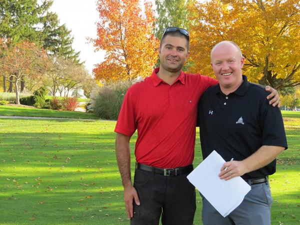 Zane Raudenbush (left) and Ed Nangle are bringing a fresh approach to turf education at Ohio State ATI. Photo by John Reitman