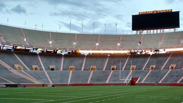 The University of Tennessee's 100,000-seat Neyland Stadium is a benefactor of much of the research and technology at the disposal of the school's turf program.