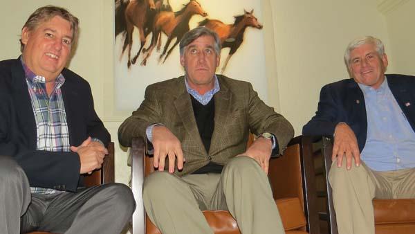 OnGolf's brain trust includes, from left, Shawn Emerson, Walt Norley and Matt Shaffer.