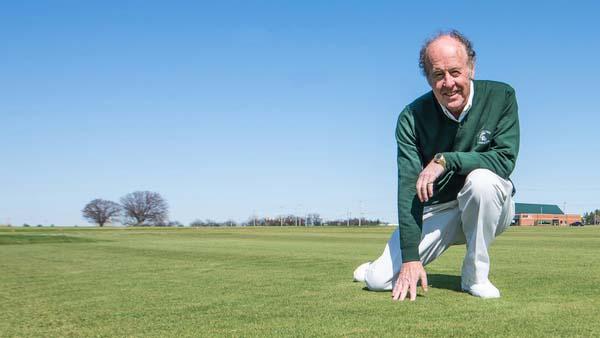 Michigan State University's Joe Vargas, Ph.D., shows off Flagstick.