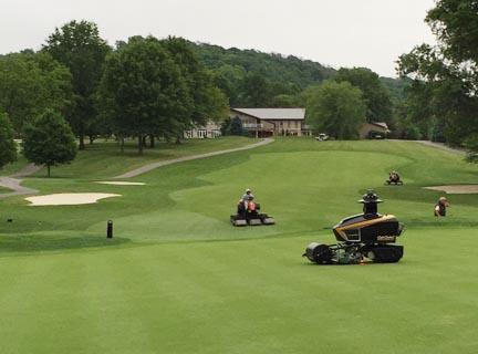 The RG3 at work at Valley Brook Country Club.