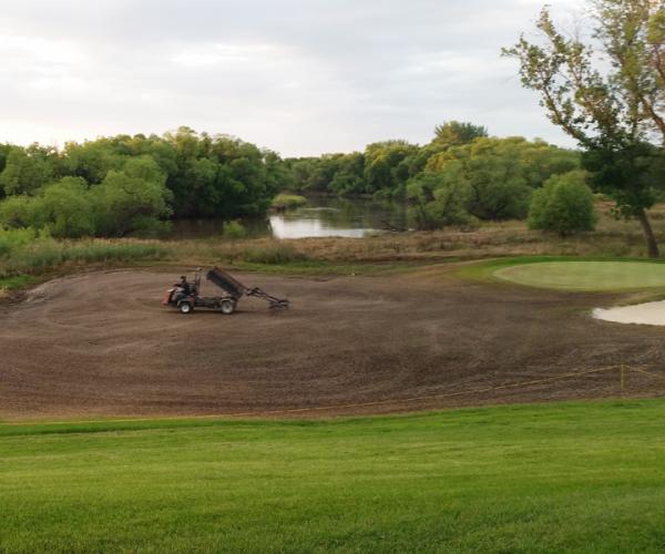 Workers at Fargo Country Club have had a lot of practice recovering from floods.