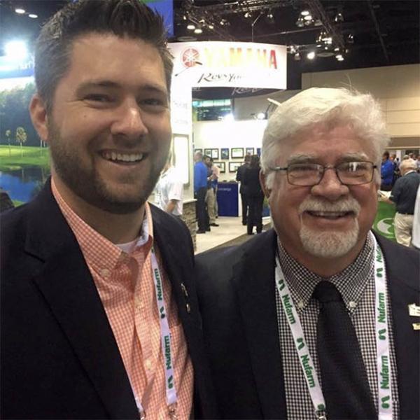 Terry Laurent, right, with son Brian, executive director of OTF.