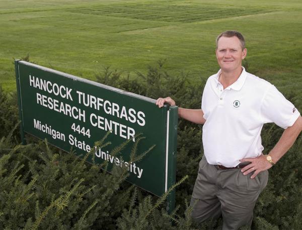 Trey Rogers, Ph.D., is among the many instructors who teach at the Michigan State Turf School short course each December.