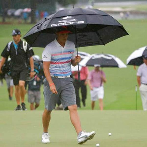 Rickie Fowler and other PGA Tour pros donned shorts for practice rounds this week at the PGA Championship. Photo by the News & Observer.