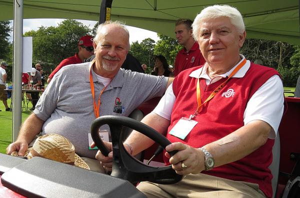 For Ohio State's Dave Shetlar, Ph.D., left, and John Street, Ph.D., retirement isn't always what it appears. Photo by John Reitman