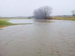 Flooding at The Club at Strawberry Creek.