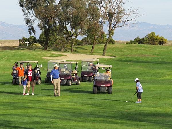 Women's Golf Day was developed to provide girls and women with lessons and an inviting environment in which to learn the game of golf. Photo by John Reitman