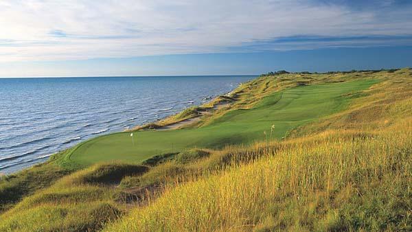 No. 13 on The Straits Course at Whistling Straits. Photo courtesy of Destination Kohler