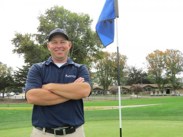 Golfers at Monterey Pines don't have a problem with annual bluegrass, but superintendent Austin Daniells does.