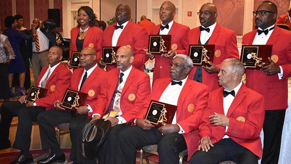 Willie Pennington (bottom row, second from right), who recently was inducted into the Tuskegee University Athletic Hall of Fame, credits his alma mater and his village for his successes in life.