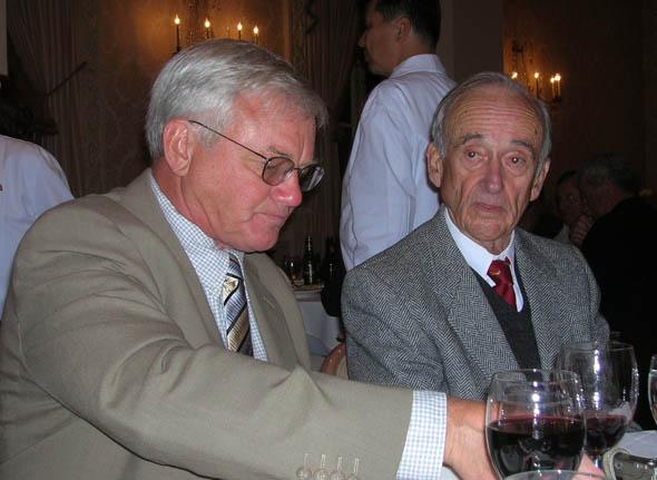 Ted Horton, CGCS, (left) and Joseph Troll at Westchester Country Club in 2006.