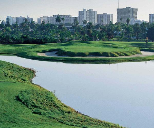 There are barely a dozen daily fee golf courses scattered throughout Miami-Dade County, including city-owned Miami Beach Golf Club shown here.