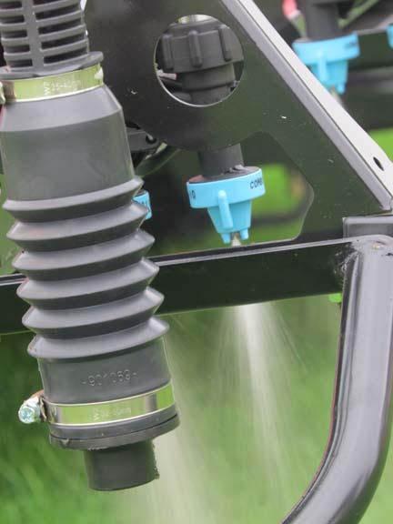 Properly calibrated spray nozzles are a key component to controlling diseases like pink or gray snow mold. Photo by John Reitman