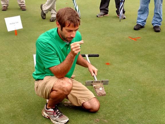 University of Tennessee graduate and master's candidate Cory Yurisic believes social media has helped the school's turf program attract new students.