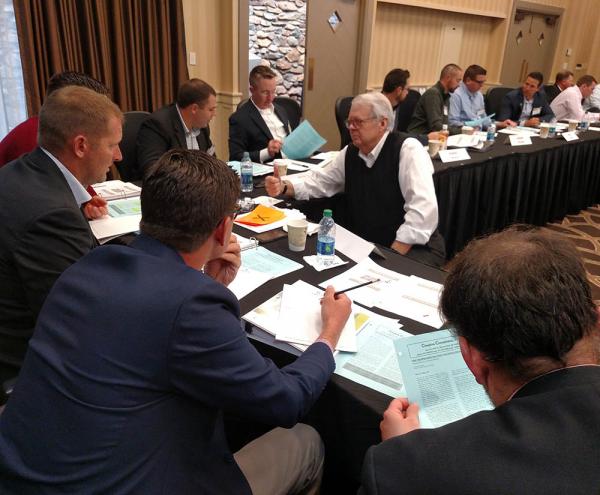 Bill Davis, Ph.D., of Wake Forest University leads a seminar on negotiating tactics at last year's Syngenta Business Institute in Winston-Salem, North Carolina.