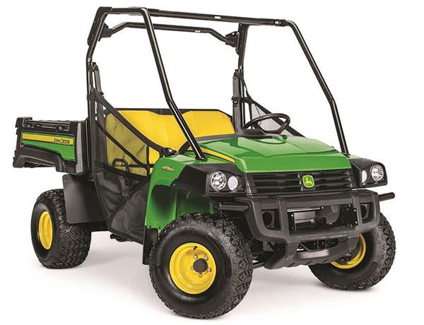 John Deere's gas-powered HPX615E and diesel-powered HPX815E Gators are built for rugged terrain and tough conditions.