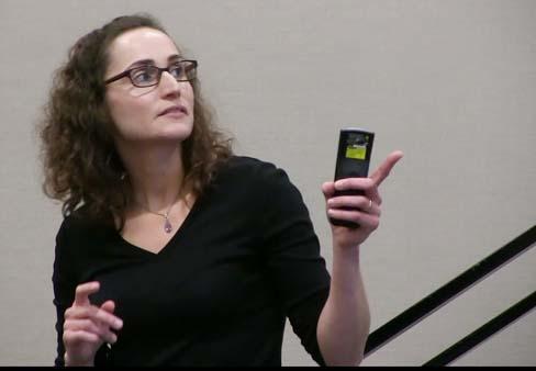 Cory Rosenberg tells bootcamp attendees how to manage stress in a healthy manner.