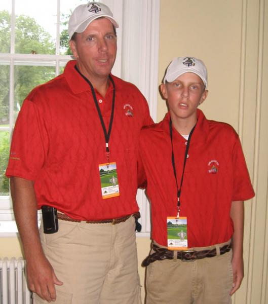 Happier times. Dave (left) and Matt Renk volunteered to work together during the 2009 Walker Cup at Merion.