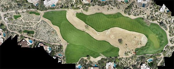 Sample GreenSight imagery of a desert course, visible spectrum, 1-inch resolution